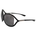 Tom Ford Women's 'TF9 Whitney 199' Black Oversized Sunglasses