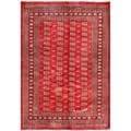 Herat Oriental Pakistani Hand-knotted Bokhara Wool Rug (6' x 8'11)