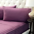 Moments Cotton Striped Damask 400 Thread Count Cotton Sheet Set