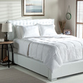 Tommy Bahama Stripe Oversized Lightweight White Goose Down Comforter