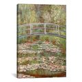 iCanvas Bridge over a Pond of Water Lilies  by Claude Monet Canvas Print Wall Art