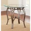 Maison Glass-top Round End Table by Greyson Living