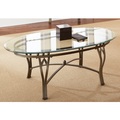 Maison Glass-top Oval Coffee Table by Greyson Living