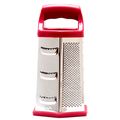 Cook's Corner Hex 6-sided Stainless Steel Red Multi-purpose Grater 