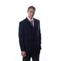 Caravelli Italy Men's Navy Double Breasted Suit