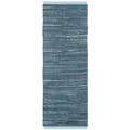 Safavieh Hand-woven Rag Rug Blue/ Multi Cotton Rug (2'3 x 9')