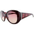 Fendi Women's FS 5357 615 Dark Red Logo Sunglasses