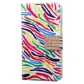 INSTEN Zebra Leather Fabric Phone Case Cover with Stand For LG L70 Dual D325/ Optimus Exceed 2 VS450PP Verizon/ L70 MS323