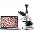 AmScope 2000x LED Trinocular Compound Microscope with 3D Mechanical Stage and 10MP Camera