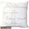 Erskine 18-inch French Script Throw Pillow
