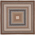 Safavieh Hand-Woven Braided Brown/ Multi Rug (4' Square)