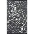 Safavieh Handmade Soho Abstract Wave Dark Grey Wool Rug (3' 6 x 5' 6)