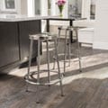 Mayworth Chrome 19-inch Barstool (Set of 2) by Christopher Knight Home