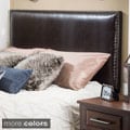 Hilton Adjustable King/ California King Bonded Leather King Headboard by Christopher Knight Home
