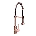 Brienza Antique Copper Residential Spring-coil Kitchen Faucet