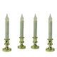 Pack of 4 LED Battery Operated Flickering Window Christmas Candle Lamp with Timer 8.5"