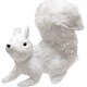10.5" Winter's Beauty White Walking Squirrel Christmas Decoration