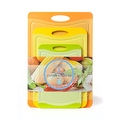 Spigo Antimicrobial Cutting Board Set with Cleantec Technology, 3-Pieces