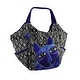 Laurel Burch Whiskered Cats Blue Scoop Tote Bag
