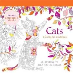 Cats: 70 Designs to Help You De-Stress (Paperback)