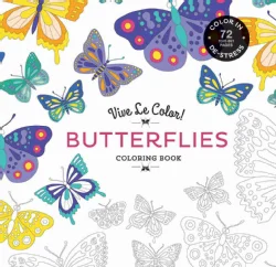 Butterflies: Color In; De-stress - 72 Tear-out Pages (Paperback)
