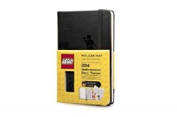 Moleskine 2014 Planner 12 Month Lego Weekly Notebook Pocket Black (Calendar)
