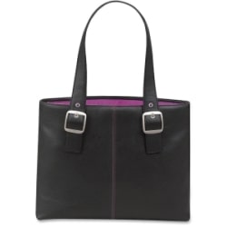 Solo Classic 16-inch Laptop Tote w/Pink Interior Lining