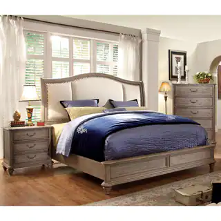 Furniture of America Minka II Rustic Grey Bed