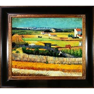 Vincent Van Gogh The Harvest Hand Painted Framed Canvas Art