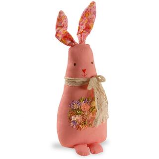 Pink 20-inch Fabric Rabbit