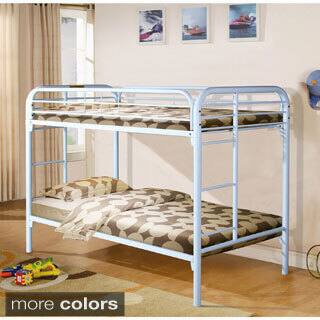 Donco Kids Modern Metal Twin Bunk Bed