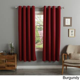 Aurora Home Silver Grommet Top Thermal Insulated 72-inch Blackout Curtain Panel Pair