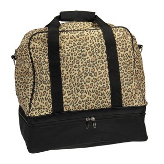 Household Essentials Leopard Weekender Bag with Shoulder Strap