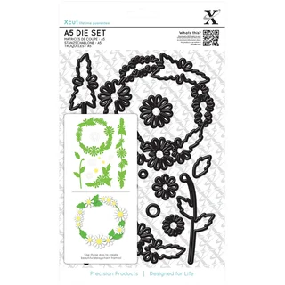 Xcut A5 Die Set 12/Pkg-Daisy Chain Frame
