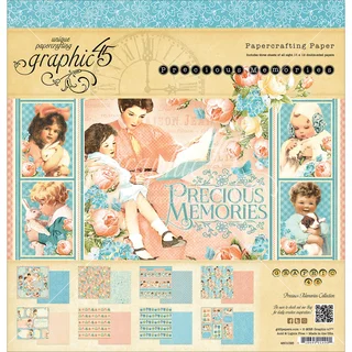 Graphic 45 Paper Pad 12"X12" 24/Pkg-Precious Memories