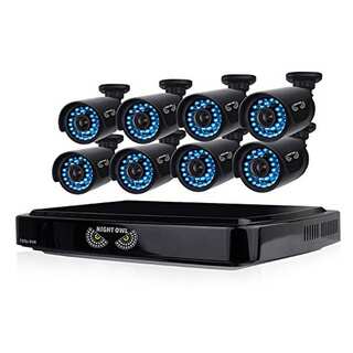 Night Owl 16 Channel Video Security System with 8 hi-resolution 900 T