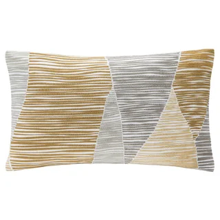 Ink+Ivy Bengal Embroidered Oblong Cotton Throw Pillow
