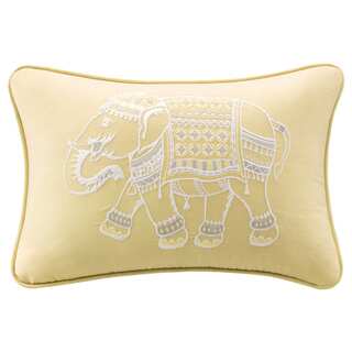 Ink+Ivy Zahira Embroidered Oblong Cotton Pillow