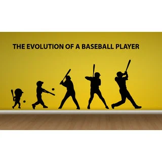 Baseball Evolution Sticker Vinyl Wall Art