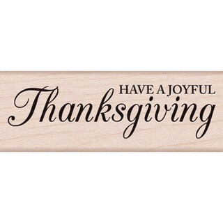 Hero Arts Mounted Rubber Stamp 2.75"X1"-Have A Joyful Thanksgiving