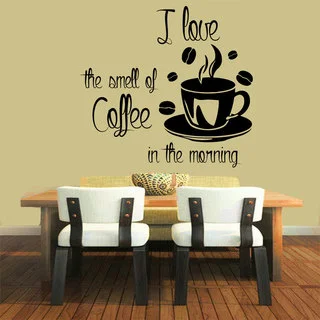 Smell of Coffee in the Morning' Sticker Vinyl Wall Art