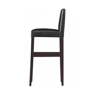 Kendall Contemporary Wood w/ Faux Leather Barstool (Set of 4)