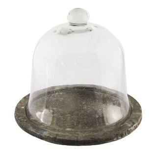 Bell Shape Glass Terrarium on Round Dish