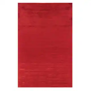 Satori Red Rectangle Solid Area Rug (9' x 12'9)