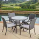 San Pico Outdoor Wicker 5-piece Dining Set with Cushions by Christopher Knight Home - Thumbnail 9