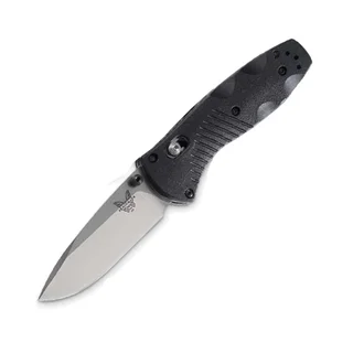 Benchmade 580 Barrage Osborne Folding Knife, Plain Edge/Satin Blade (Black)