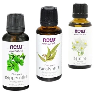 Now Foods Essential Oils 3-Pack (Jasmine, Eucalyptus, Peppermint)