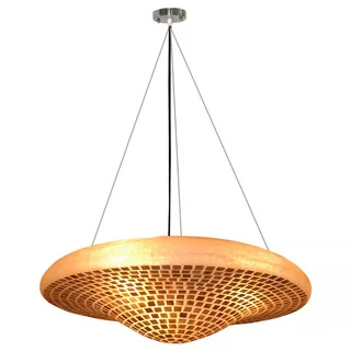 Decorative Bolivar Gold Geometric Transitional Hanging Pendant Lamp