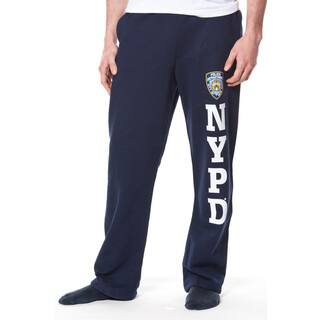 Adult NYPD Navy Fleece Pant with Leg Print