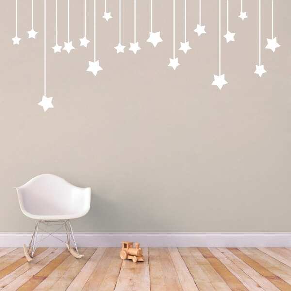 Hanging Stars' 56 x 22.5-inch Large Vinyl Wall Decal